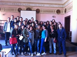  con gli studenti del Liceo Tasso